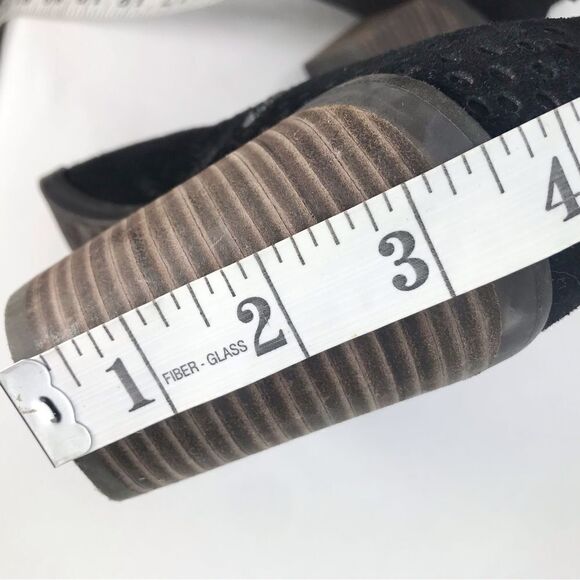 Lucky Brand RAMSES Black Suede Leather Laser Cut PointedToe Zipper Ankle Boots - Picture 14 of 16